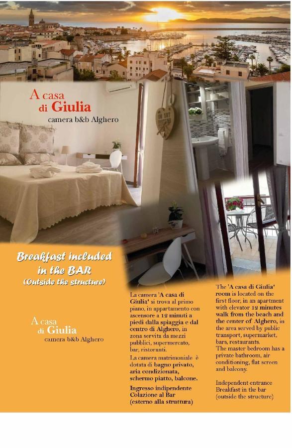 A Casa Di Giulia B&B Alghero Bagian luar foto